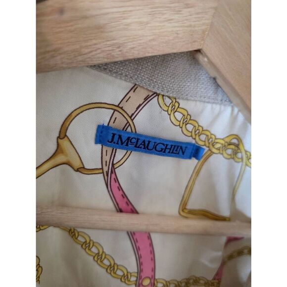 J. McLaughlin Linen Jacket S - Picture 9 of 12